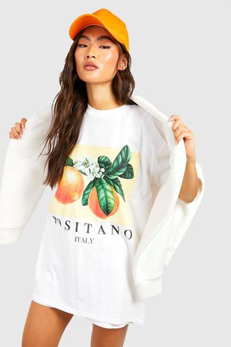 Womens Positano Fruit Oversized T-shirt - - M - boohoo - Modalova