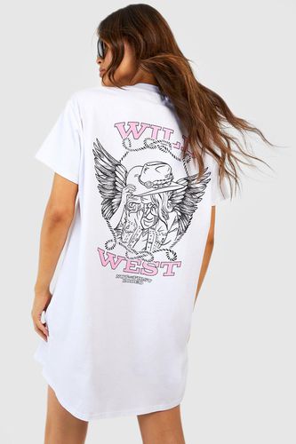 Womens Wild West Oversized T-shirt Dress - - 8 - boohoo - Modalova