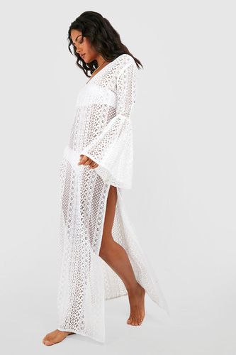 Womens Beach Long Sleeve Lace Dress - - M - boohoo - Modalova