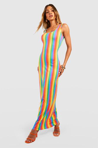 Womens Stripe Maxi Dress - - 8 - boohoo - Modalova