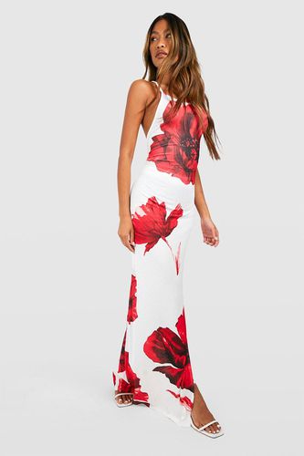Womens Floral Print Maxi Dress - - 16 - boohoo - Modalova