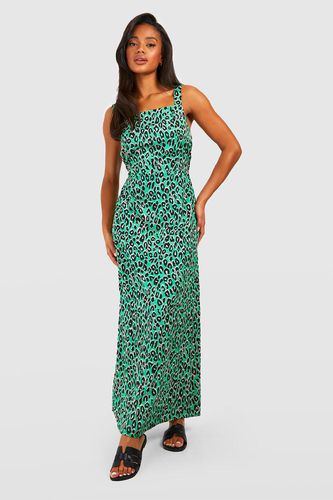 Womens Leopard Print Strappy Maxi Dress - - 10 - boohoo - Modalova