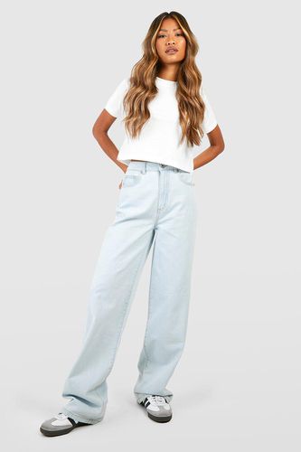 Womens Basics High Waisted Super Wide Leg Jeans - - 14 - boohoo - Modalova