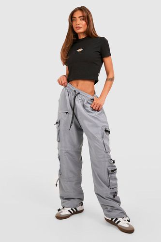 Womens Shell Toggle Pocket Detail Cargo Trousers - - 6 - boohoo - Modalova