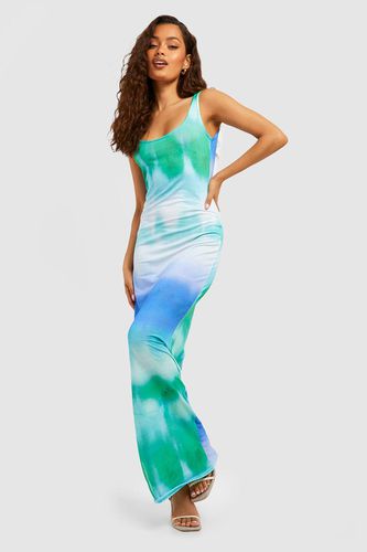 Womens Abstract Scoop Neck Maxi Dress - - 10 - boohoo - Modalova