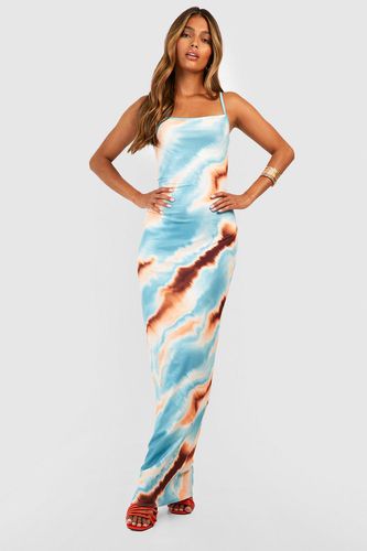 Womens Abstract Strappy Maxi Dress - - 18 - boohoo - Modalova