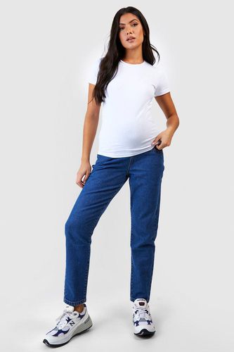 Womens Maternity Over Bump Mom Jeans - - 12 - boohoo - Modalova