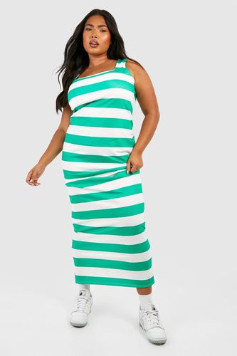 Womens Plus Stripe Square Neck Maxi Dress - - 16 - boohoo - Modalova