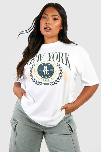 Womens Plus New York Printed T-shirt - - 18 - boohoo - Modalova