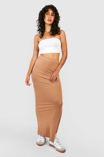 Womens High Split Jersey Midaxi Skirt - - 10 - boohoo - Modalova