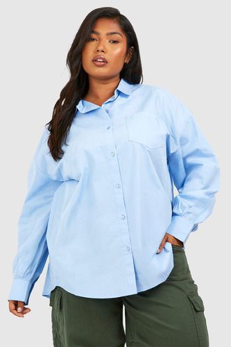 Womens Plus Oversized Cotton Shirt - - 18 - boohoo - Modalova