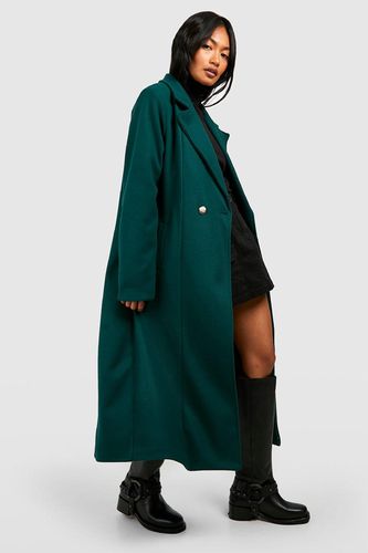 Womens Tailored Wool Look Maxi Coat - - 10 - boohoo - Modalova