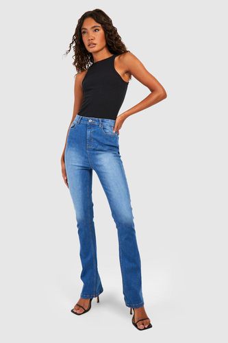 Womens Tall Dark Mid Rise Skinny Jeans 34" - 10 - boohoo - Modalova