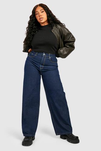 Womens Plus High Waisted Wide Leg Jeans - - 26 - boohoo - Modalova