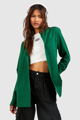 Womens Tall Oversized Poplin Shirt - - 12 - boohoo - Modalova