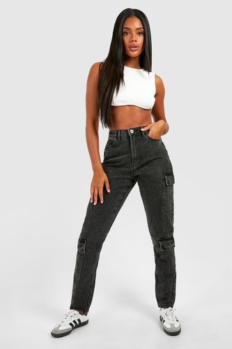 Womens Basics Slim Cargo Jeans - - 10 - boohoo - Modalova