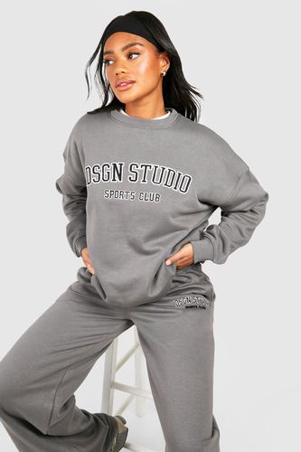 Womens Dsgn Studio Applique Oversized Sweatshirt - - XXL - boohoo - Modalova