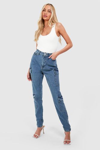Womens Tall Basics Slim Cargo Jeans - - 10 - boohoo - Modalova