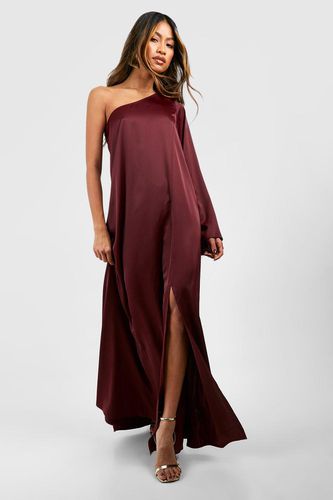 Womens One Shoulder Split Leg Maxi Dress - - 14 - boohoo - Modalova