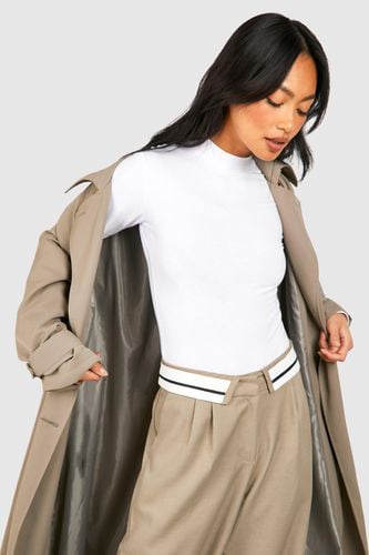 Womens Premium Super Soft High Neck Long Sleeve Bodysuit - - 10 - boohoo - Modalova