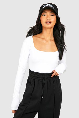 Womens Premium Super Soft Square Neck Long Sleeve Bodysuit - - 10 - boohoo - Modalova