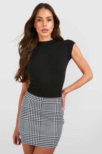 Womens Check Mini Skirt - - 12 - boohoo - Modalova