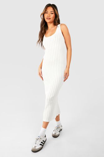 Womens Sheer Ladder Knitted Scoop Midaxi Dress - - 14 - boohoo - Modalova