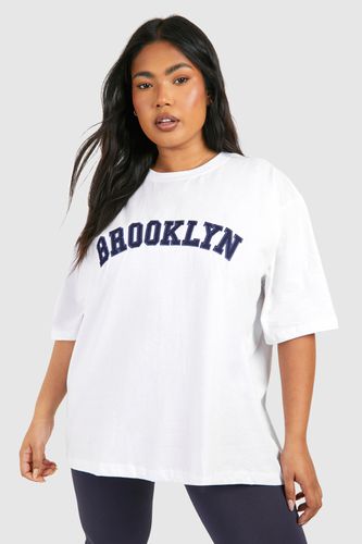 Womens Plus Brooklyn Oversized T-shirt - - 18 - boohoo - Modalova