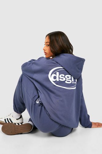 Womens Dsgn Studio Slogan Oversized Hooded Tracksuit - - XL - boohoo - Modalova