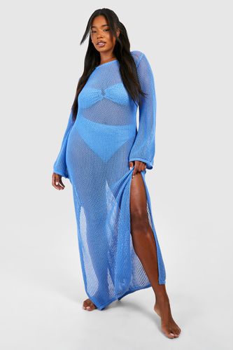 Womens Plus Crochet Cover-up Beach Maxi Dress - - 18 - boohoo - Modalova