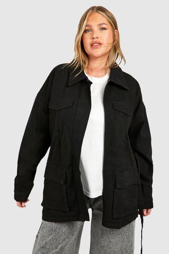 Womens Plus Pocket Detail Denim Jacket - - 16 - boohoo - Modalova