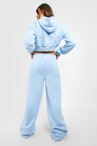 Womens Dsgn Studio Self Fabric Applique Hooded Tracksuit - - XL - boohoo - Modalova