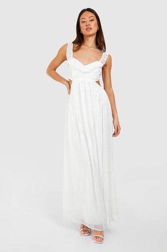 Womens Tall Dobby Chiffon Cut Out Maxi Dress - - 8 - boohoo - Modalova