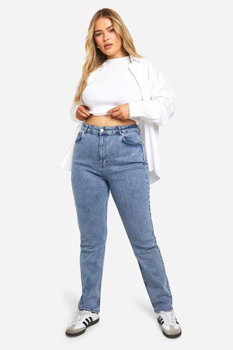 Womens Plus Dark Wash Skinny Mom Jeans - - 18 - boohoo - Modalova