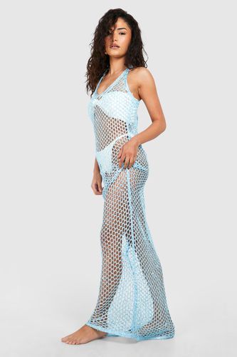 Womens Petite Crochet Maxi Beach Dress - - XS - boohoo - Modalova