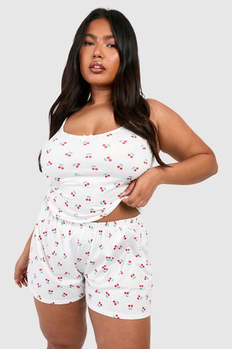 Womens Plus Peached Cherry Print Cami - - 18 - boohoo - Modalova