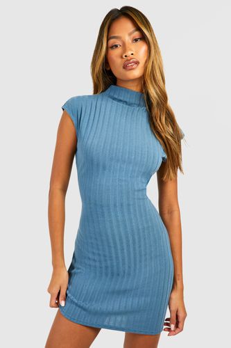 Womens Cap Sleeve Rib Mini Dress - - 8 - boohoo - Modalova