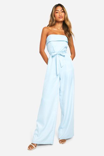 Womens Bandeau Wide Leg Jumpsuit - - 14 - boohoo - Modalova