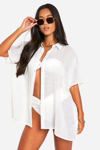 Womens Oversized Beach Shirt Dress - - S - boohoo - Modalova