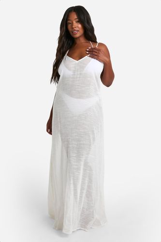 Womens Plus Strappy Maxi Beach Dress - - 22 - boohoo - Modalova