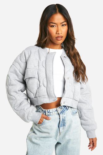 Womens Onion Quilt Bomber Jacket - - 10 - boohoo - Modalova