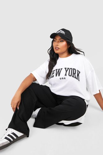 Womens Plus New York Oversized T-shirt - - 18 - boohoo - Modalova