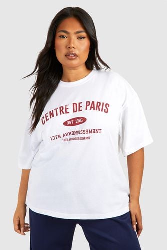 Womens Plus Paris Oversized T-shirt - - 16 - boohoo - Modalova