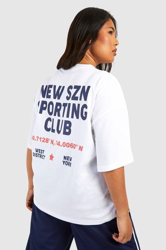 Womens Plus New Szn Sports Club Oversized T-shirt - - 18 - boohoo - Modalova