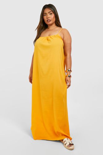 Womens Plus Textured Strappy Swing Maxi Dress - - 26 - boohoo - Modalova