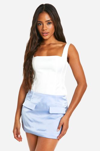 Womens Satin Micro Mini Skirt - - 8 - boohoo - Modalova