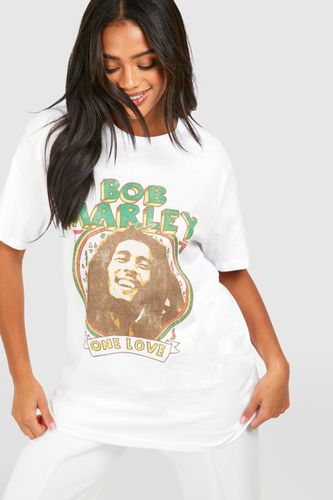 Womens Bob Marley One Love License Print Oversized T-shirt - - S - boohoo - Modalova