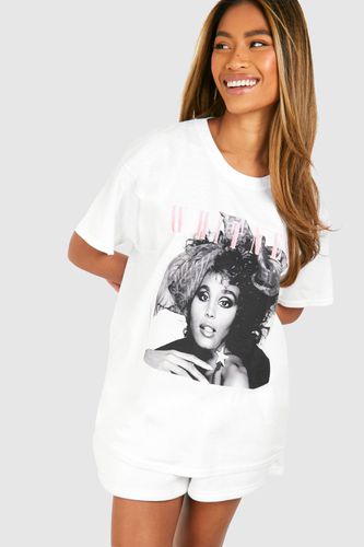 Womens Whitney Houston License Oversized Printed T-shirt - - S - boohoo - Modalova