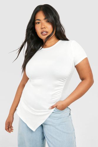 Womens Plus Super Soft Asymmetric Hem T-shirt - - 18 - boohoo - Modalova