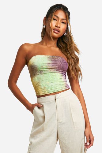 Womens Ombre Crinkle Bandeau - - 12 - boohoo - Modalova